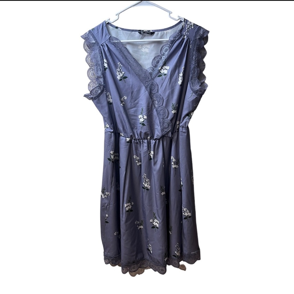 Bloomchic Purple Floral Dress Size 12